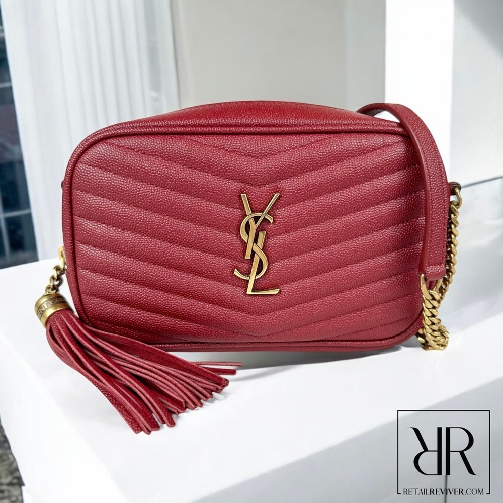 (SOLD) YSL Lou Camera Bag Mini Opyum Red